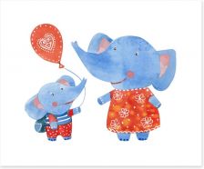 Elephants Art Print 92014247