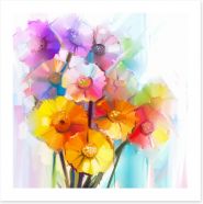 Gerbera bouquet Art Print 93080432