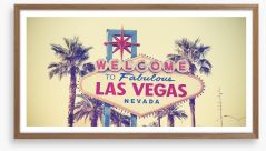 Retro Las Vegas Framed Art Print 93361070