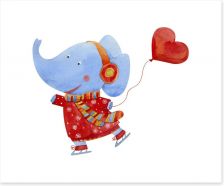 Elephants Art Print 93527714
