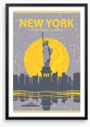 New York nights Framed Art Print 94349278