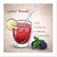 Bramble cocktail Art Print 94834455