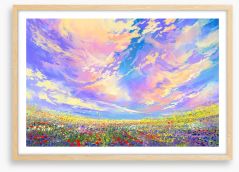 Summer skies Framed Art Print 94844141