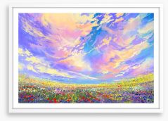 Summer skies Framed Art Print 94844141