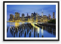 Across the Hudson River Framed Art Print 94944064
