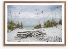 Over the stormy dunes Framed Art Print 95046673