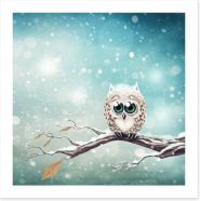Little snow owl Art Print 95213877