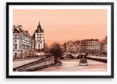 The banks of the River Seine Framed Art Print 95601221