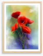 Summer poppies Framed Art Print 95645124
