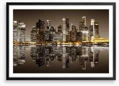 Singapore reflections Framed Art Print 96167524