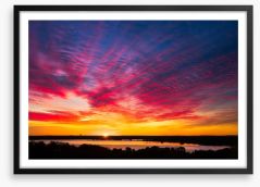 Sunsets / Rises Framed Art Print 96240150