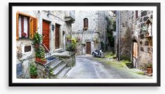 Vitorchiano village Framed Art Print 97526721