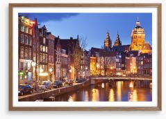 Amsterdam dusk Framed Art Print 98311018