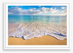 Oahu beach Framed Art Print 98746021