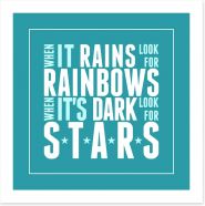 Rainbows and stars Art Print CM00015