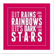 Rainbows and stars Art Print CM00016