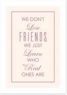 Real friends Art Print CM00114