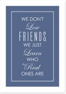 Real friends Art Print CM00116