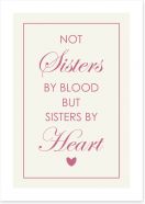 Sisters by heart Art Print CM00214