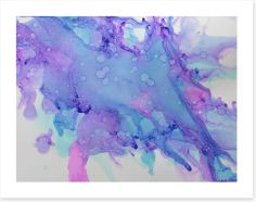 Streaming purple Art Print ET0025