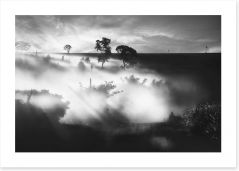 Foggy silhouettes Art Print FB0008