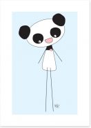 Panda long legs Art Print KB0018