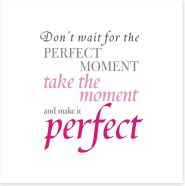 The perfect moment Art Print SD00063