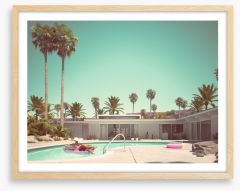 Palm Springs paradise Framed Art Print 204104470